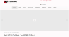 Desktop Screenshot of baumann-plasma.ch
