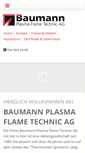 Mobile Screenshot of baumann-plasma.ch