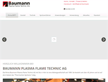 Tablet Screenshot of baumann-plasma.ch
